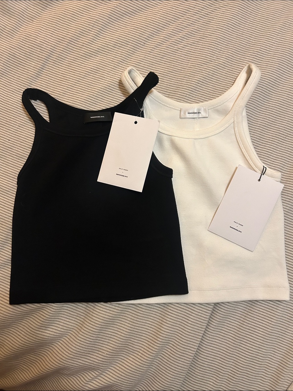 Hailey Bieber x Wardrobe NYC tank set